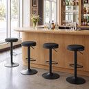 Adjustable Swivel Bar Stools Set of 4 with Padded Seats
