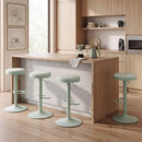 Adjustable Swivel Bar Stools Set of 4 with Padded Seats