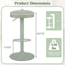 Adjustable Swivel Bar Stools Set of 4 with Padded Seats