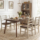 Upholstered Dining Chairs Set of 4 with Wood Frame