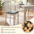 Upholstered Dining Chairs Set of 4 with Wood Frames