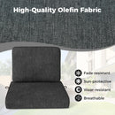 Set of 4 Outdoor Patio Cushion Set with Removable Covers