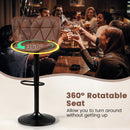 Swivel Bar Stools Set of 4 with Adjustable Height