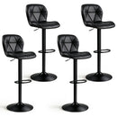Swivel Bar Stools Set of 4 with Adjustable Height