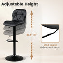 Swivel Bar Stools Set of 4 with Adjustable Height