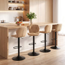 Swivel Bar Stools Set of 4 with Adjustable Height
