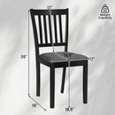 Upholstered Dining Chairs Set of 4 with Rubber Wood Frame
