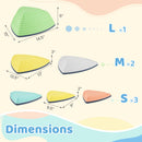 Set of 11 Stepping Stones for Kids Non-Slip Balance Stones with Storage Bag