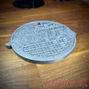 Sewer Cover for 1/4 scale figure stand | Turtles Sewer Cover fits over stand | Great for NECA 16" Turtles