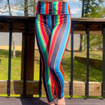 Sexy N Serape Activewear Leggings | High-waisted Printed Stripes Tight Pants [Available in SM, 2XL & 3XL]