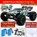 4WD Remote Control Car High-Speed 50-80KM/H Off-Road Buggy Truck