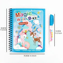 Watercolor Painting Magic Book – Reusable Cartoon Art Book for Kids