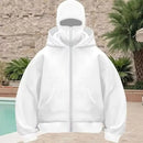 Men's Balaclava Zip Hoodie – Winter Warm Face Mask Jacket