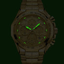 Men's Gold Luxury Quartz Wrist Watch – Big Dial Dress Watch