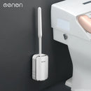 Wall-Mount Quick Drain Toilet Brush Set