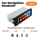NaviFly 6.86" Touch Screen 1 Din Car Stereo Multimedia Player Wireless CarPlay Android Auto Universal 1DIN MP5 Player FM Radio