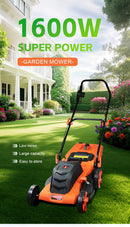 1200W/1600W Hand Push Weeder Lawn Mower Household Electric Weeder Handheld Multifunction Lithium Trimmer Hedge Lawn Trimmer