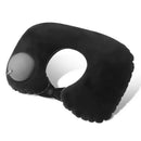 Portable Neck Pillow – Inflatable Flocking Travel Pillow