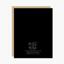 Shaved Kitty "Let's Get Nude" Sexy Greeting Card in Black