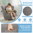 Sherpa Kids Sofa Comfy Toddler Armchair with Solid Rubber Wood Legs