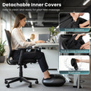 Shiatsu Foot Massager Machine with 2-Level Heat and Air Compression-Black