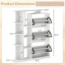 Shoe Cabinet with Open Shelves Modern Shoe Organizer with 3 Flip Drawers