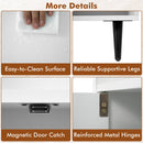 Shoe Storage Cabinet with Adjustable Shelves - White
