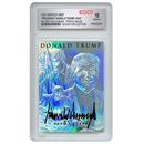 President Trump 45/47 - Silver Hologram Sculpted Trading Card (Graded Gem Mint 10)