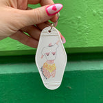 Show Me Your Teddies Motel Style Illustrated Keychain