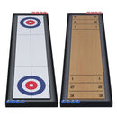 Shuffleboard and Curling 2 in 1 Board Game Portable 2-Sided Tabletop Shuffle Board Game