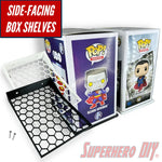 Side-Facing Funko Pop Box Floating Shelves | Wall Mount fits Funko Pop Box Only, Soft Cases or Hard Protectors