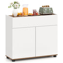 Sideboard Buffet Cabinet with Storage Wooden Kitchen Storage Cabinet-Black