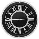 13.5/17.5 Inch Silent Wall Clock with Silver Frame