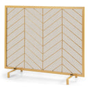 38 x 31 Inch Single Panel Fireplace Screen