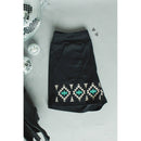 [Size M-3X] Tequila Shots Shorts in Midnight Black