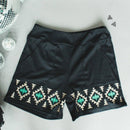 [Size M-3X] Tequila Shots Shorts in Midnight Black
