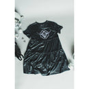 [Size M Remaining] Leather Look Western Style "Cisco" Dress