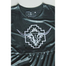 [Size M Remaining] Leather Look Western Style "Cisco" Dress