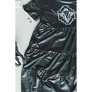 [Size M Remaining] Leather Look Western Style "Cisco" Dress