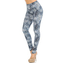 [Size S-L Remaining] Creamy Soft Swirling Crystal Glass Leggings