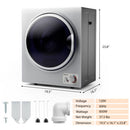 1.5 Cu .ft Clothes Dryer with with Stainless Steel Wall Mount