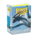 Dragon Shield: Sky Blue & Silver - Matte Dual Sleeves (100)