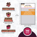 Super Large Game Card Sleeves (102x127mm) 110 Pack, 60 Micron, SKS-8820