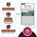 Perfect Square Standard Sleeves (63.5x63.5mm) 110 Pack, 60 Microns, SKS-8847