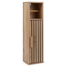 Slim Bathroom Cabinets Freestanding Toilet Paper Holder Stand with Door