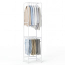 Slim Coat Rack Freestanding Garment Organizer with 8 Hanging Rods