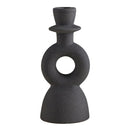 Small Abstract Candle Holder | Ceramic Taper Candle Stand | 3" x 7" | Gift for Her