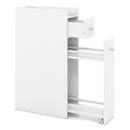 Small Bathroom Storage Cabinet 4-Tier with Slide Out Drawers on Casters