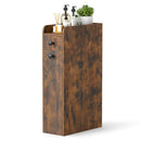 Small Bathroom Storage Cabinet 4-Tier with Slide Out Drawers on Casters