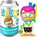 LE2200 Snorkel Freddy Funko (Blacklight Chase) Funko Soda (Shared Summer Convention Sticker)